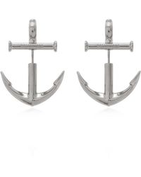 Balenciaga - Anchor-Shaped Earrings - Lyst
