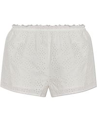 Posse - 'Harriet' Cotton Shorts - Lyst