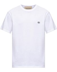 Valentino Garavani - T-Shirt With Embroidered Logo - Lyst