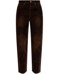 Tory Burch - Jeans With A Velvet Finish - Lyst