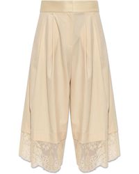 Zimmermann - Wool Trousers With Lace Trim - Lyst