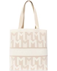 Moncler - Shopper Bag With Logo - Lyst