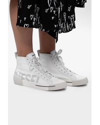 DIESEL 's-dese' High-top Trainers - White