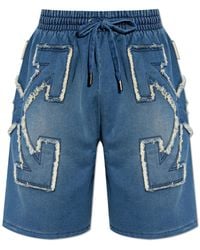 Off-White c/o Virgil Abloh - Shorts With Logo - Lyst