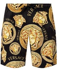 Versace Patterned Swim Shorts - Yellow