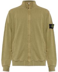 Stone Island - Sweatshirt With Logo Patch - Lyst