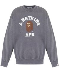 A Bathing Ape - Sweatshirt With Logo - Lyst
