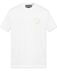 Versace Jeans Couture - T-Shirt With Printed Logo - Lyst
