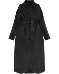 Emporio Armani - Double-Breasted Coat - Lyst