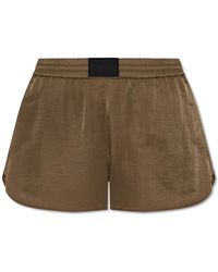 Helmut Lang - Shorts With Logo Patch - Lyst