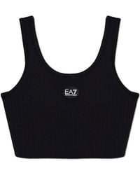 EA7 - Short Top With Logo - Lyst