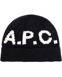 A.P.C. - Cap With Logo - Lyst
