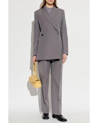 Jil Sander - Double-Breasted Blazer With Side Vents - Lyst