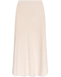 Zimmermann - Wool Skirt With Appliqués - Lyst
