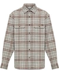 Burberry - 'Cadoc' Wool Shirt - Lyst