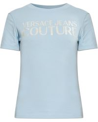 Versace Jeans Couture - T-Shirt With Printed Logo - Lyst