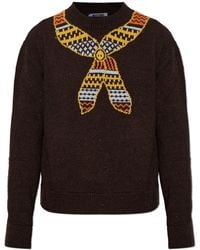 Moschino - Sweater With A Colorful Pattern - Lyst