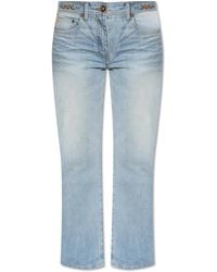 Versace - Jeans With Logo - Lyst