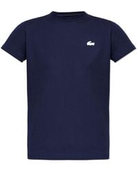 Lacoste - T-Shirt With Logo Patch - Lyst