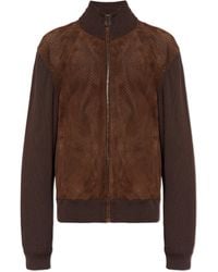 Dolce & Gabbana - Jacket With Suede Front - Lyst