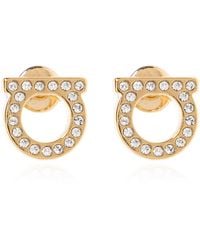 Ferragamo - Earrings With Logo - Lyst