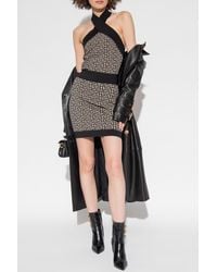 Balmain - Dress With Denuded Shoulders - Lyst