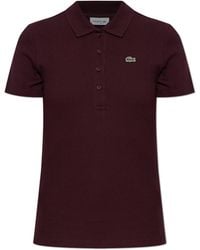 Lacoste - Ribbed Polo Shirt With Logo Patch - Lyst
