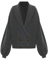 Dolce & Gabbana - Wool Cardigan With Appliqués - Lyst