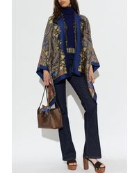 Etro - Wool Poncho - Lyst