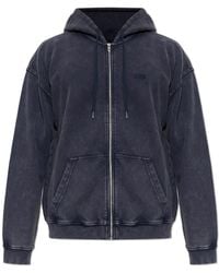 DIESEL - 'S-Boxt-Hood-Zip-Den' Hoodie - Lyst