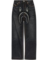 A Bathing Ape - Jeans With Patch - Lyst