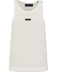 Fear Of God - Logo Patch Cotton Tank Top - Lyst