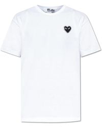 COMME DES GARÇONS PLAY - T-Shirt With Shimmering Sequins - Lyst