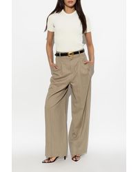 Ami Paris - Wool Wide-Leg Trousers - Lyst
