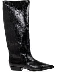 Black Suede Studio - Heeled Knee-High Boots 'Aero' - Lyst