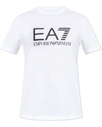 EA7 - T-Shirt With Printed Logo - Lyst