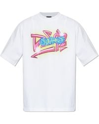 DSquared² - T-Shirt With Colorful Print - Lyst
