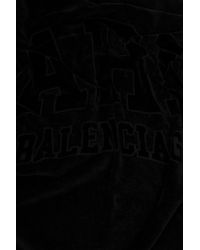 Balenciaga Towel With Logo - Black