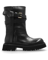 Moschino - Leather Ankle Boots - Lyst