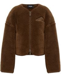 DSquared² - Fleece Jacket With Logo - Lyst