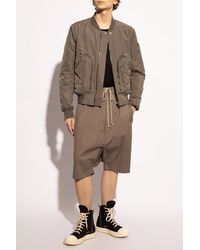 Rick Owens - 'rick's Pods' Leather Shorts, - Lyst