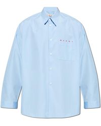 Marni - Oversize Shirt With Pocket - Lyst
