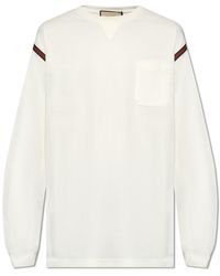 Gucci - T-shirt With Long Sleeves, - Lyst