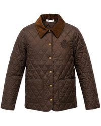 Sporty & Rich - Quilted Jacket With Corduroy Collar - Lyst