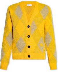Burberry - Cardigan With Argyle Pattern, ' - Lyst