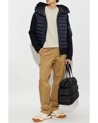 Moncler - Cardigan With Quilted Front - Lyst