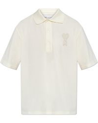 Ami Paris - Polo With Patch - Lyst