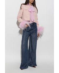 Self-Portrait - Tweed Blazer With Lurex Thread And Sequins - Lyst