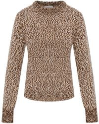 Moncler - Sweater With Decorative Knit - Lyst