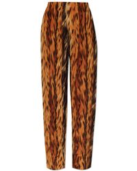 Balenciaga - Silk Trousers - Lyst
